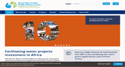 Desktop Screenshot of africanwaterfacility.org