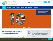 Tablet Screenshot of africanwaterfacility.org